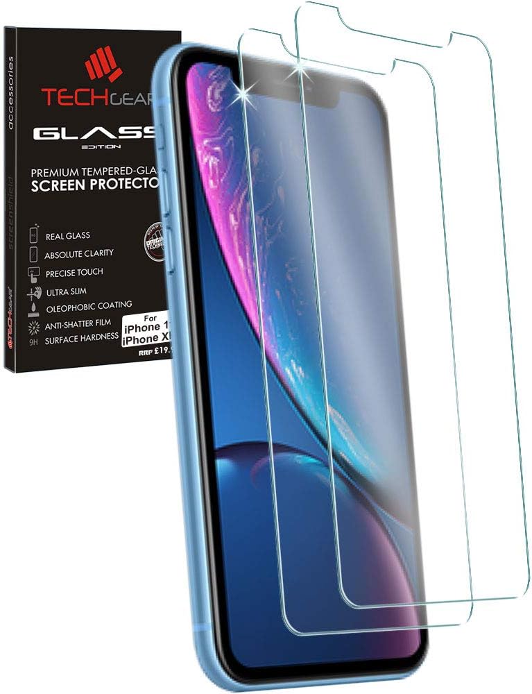 TECHGEAR [2 Pack Screen Protector for iPhone 11, iPhone XR