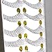AHIER 50 Pairs Natural Look Taiwan Handmade Fake False Eyelashes Eye Lashes Classical Eyelashes