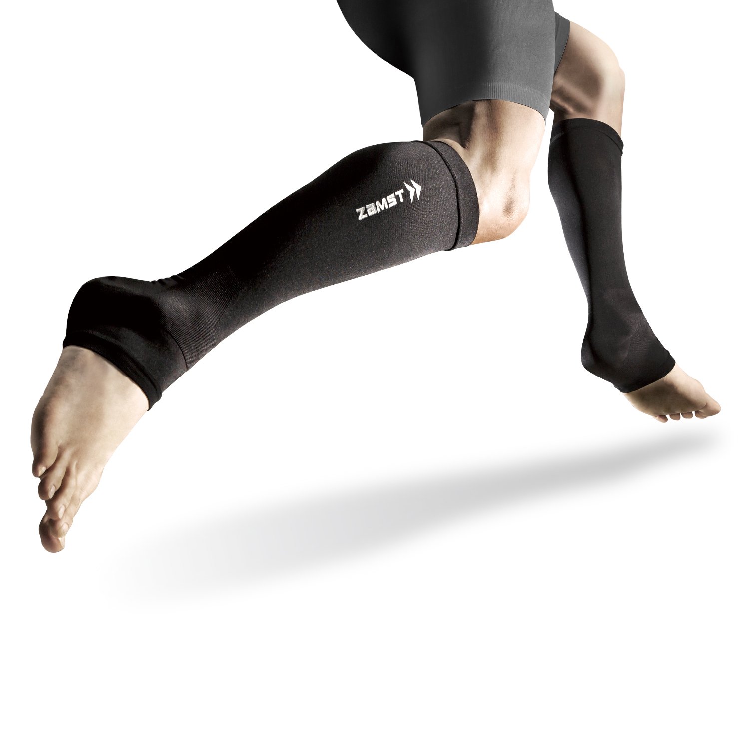 ザムスト(ZAMST) 段階式着圧ストッキング カーフ&アンクルスリーブ コンプレッション ランニング (両足入り) Lサイズ 385603商品画像
