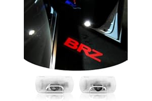 uunonaha 2 pcs Non-Fading LED Car Door Logo Lights Courtesy Projector Laser Welcome Light Ghost Shadow Puddle lamp Compatible for BRZ Accessories… (BRZ-RED, ZD6 2012-2020)