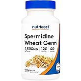 Nutricost Spermidine Wheat Germ Extract Supplement, 1500mg Wheat Germ Extract, 120 Capsules - 15mg Equivalent Spermidine Per Serving, 40 Servings, Vegetarian and Non-GMO