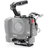 Tilta Basic Kit for BMCC 6K | Includes Full Camera Cage, SSD Holder &amp; Xeno Top Handle | Cold Shoe/Arri Rosette/NATO Rail | Black | TA-T64-B-B