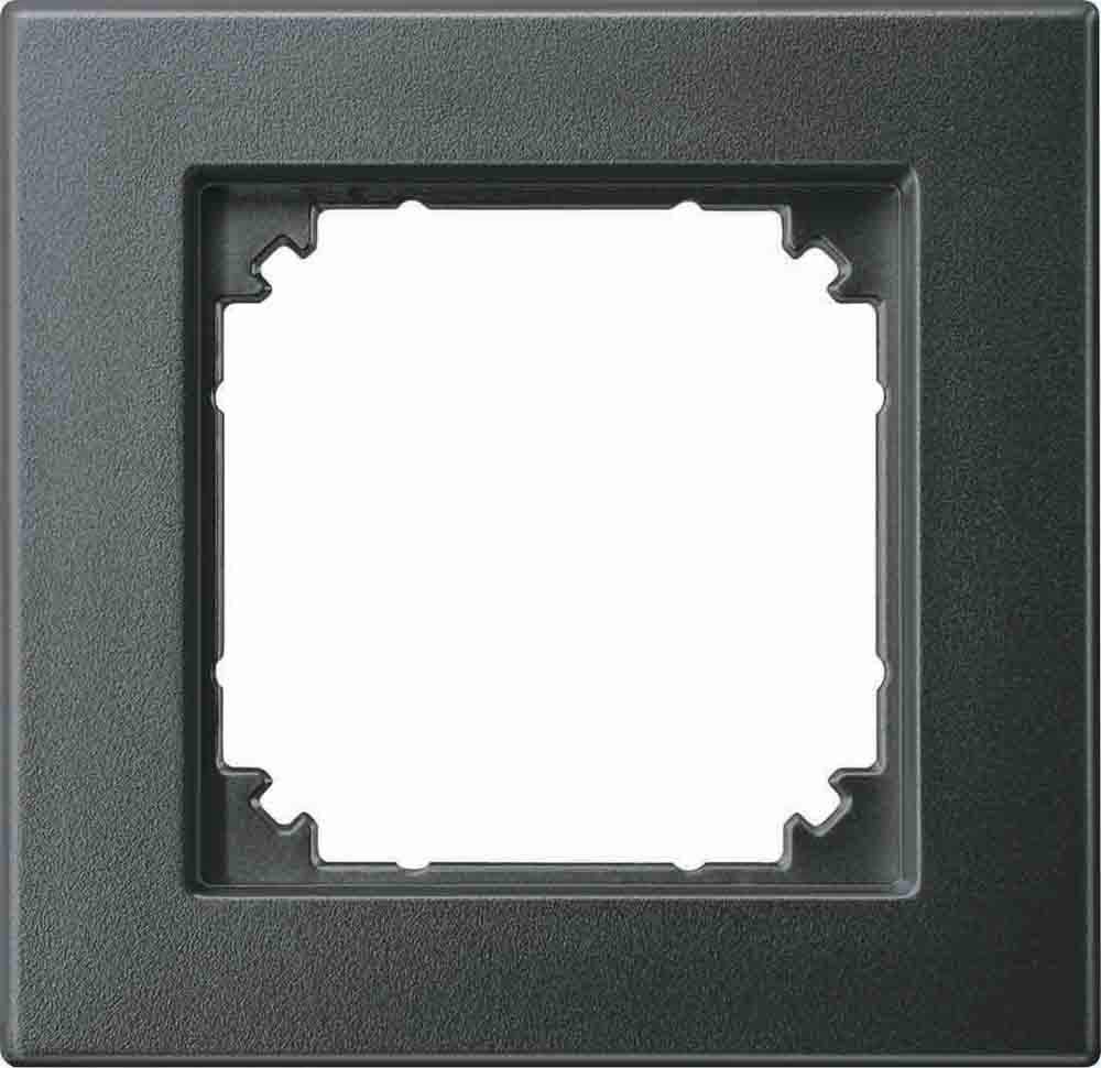 Schneider Electric Merten M-Plan Frame for Socket and Switch, 1-Way, IP20, Anthracite, Item Number 486114, Pack of 1