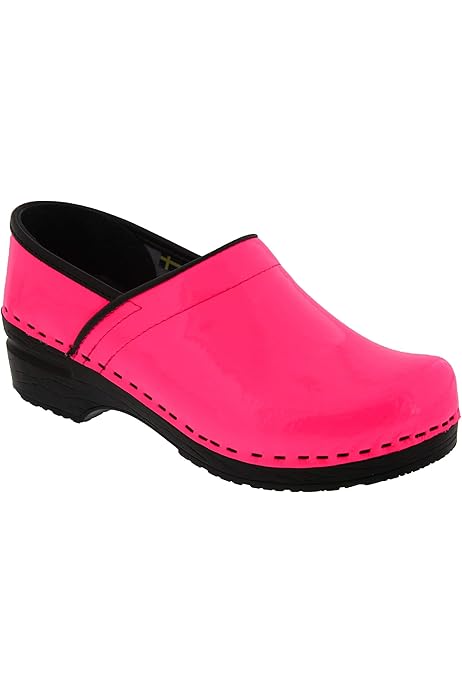 pink nursing clogs