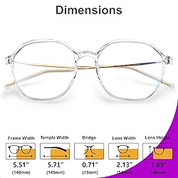 VISOONE Lightweight TR90 Blue Light Blocking