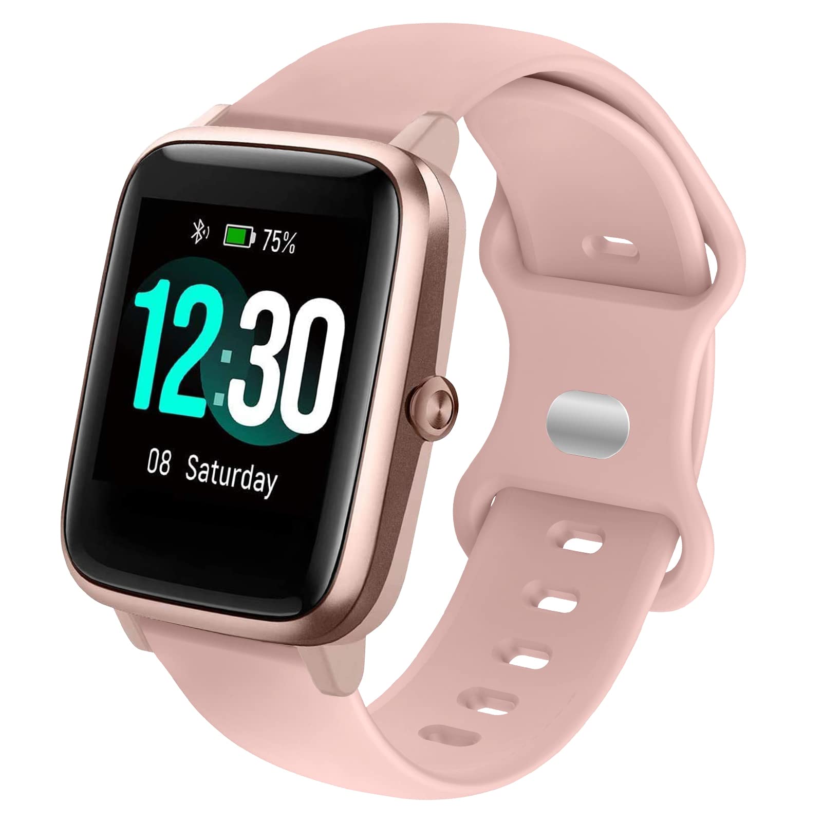 Hatolove Watch Strap for ID205L Series Watchbands, 19mm Silicone Sport Replacement Strap Compatible with SW025, SW023, SW021, TE021, TE020, YM023, YM021, YM020, H205L