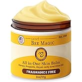 Sweet Bee Magic Organic Honey Bee Balm for Face, Skin & Body - All in One Honey Balm - Beeswax Body Moisturizer - All Natural Aid - 1 jar (2oz)