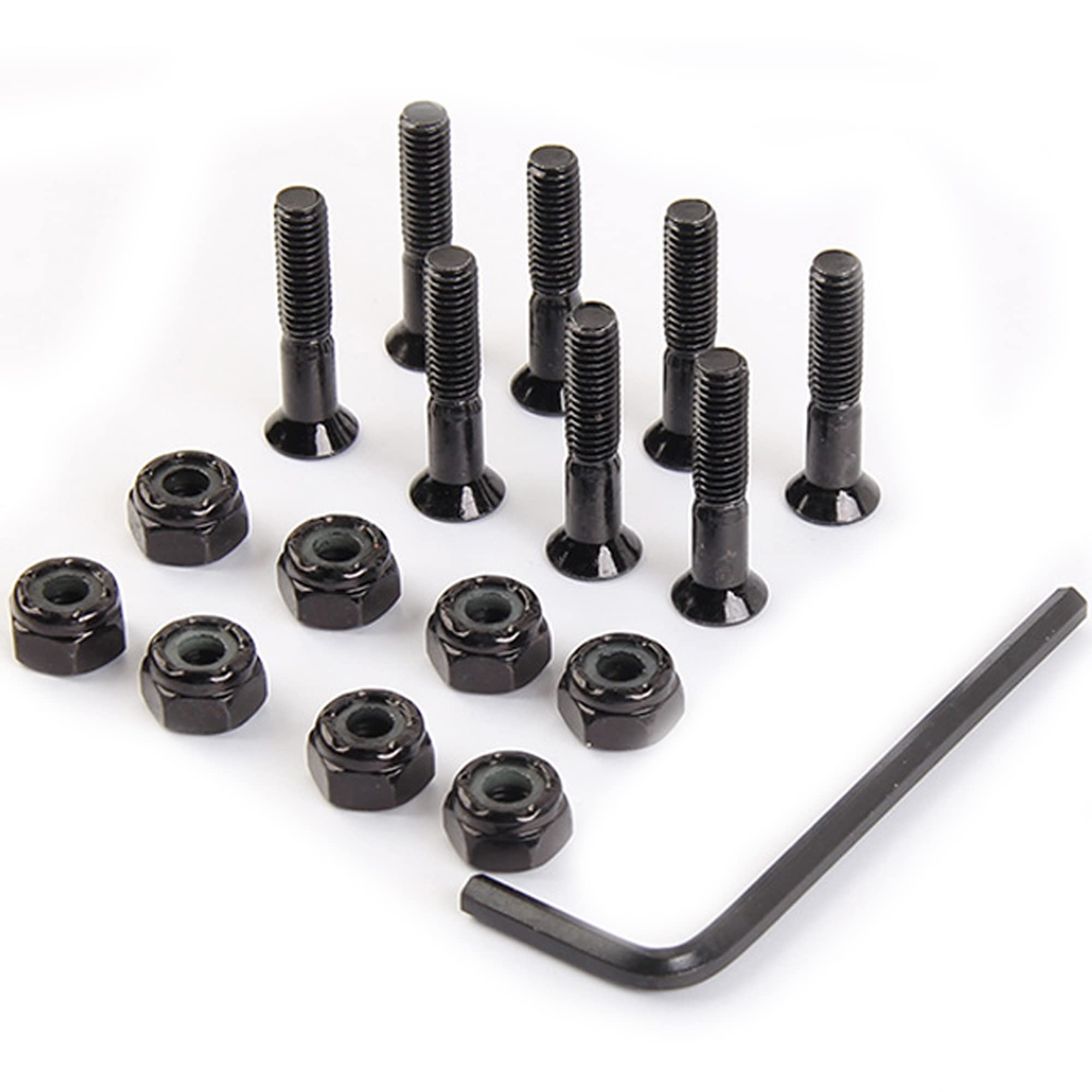 Skateboard Screws Skateboard Screws Skateboard Hardware Set Longboard Screws Nuts Skateboard Hardware Skating Screws Scooter Peg Set 50 mm for Skateboards
