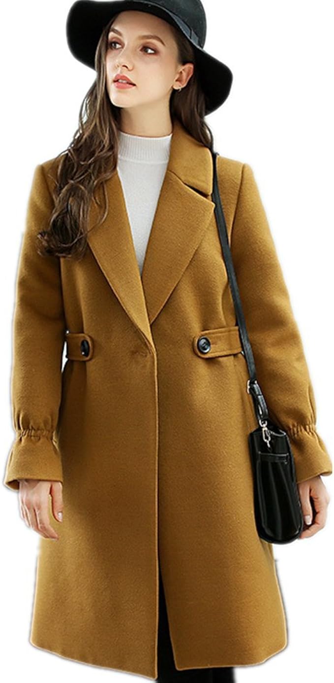 Lisa Pulster レディース コート ロング 長袖 かわいい デート服 通勤 大人 コート ジャケット 通販 Amazon