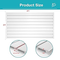 NeatiEase Slatwall Panel Wall Storage Systems, 2 x
