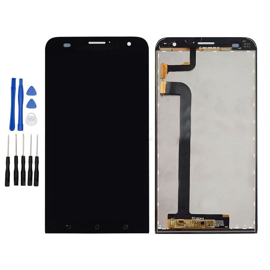 ixuan for Asus Zenfone 2 Laser ZE550KL Z00LD 5.5 inch LCD Display Touch Screen Digitizer Assembly Replacement Repair Part (Black)