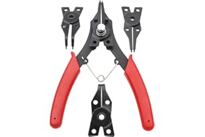 Rowiz 4 in 1 Snap Ring Pliers Set for Removal of Retaining Clip Circlip Snap Rings Wrist Pin Clips Internal External CirClips