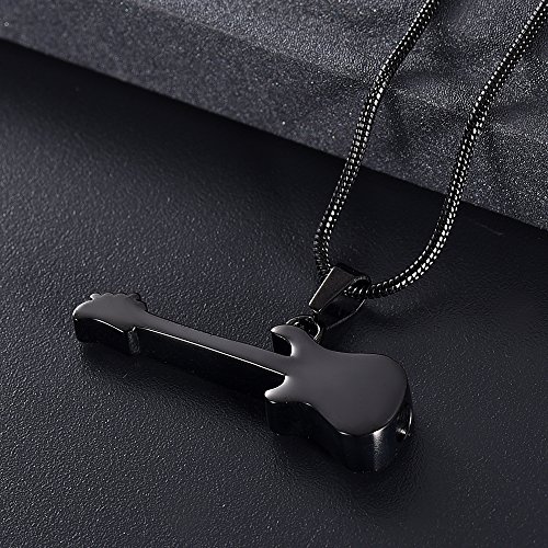 image for memorial jewelry Musical Instrument Cremation Necklace for Women&Men G