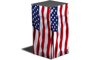 MIGHTY SKINS MightySkins Skin Compatible with Xbox Series X - American Flag | Protective, Durable, and Unique Vinyl Decal wrap Cover | Easy to Apply and Change Styles | Made in The USA (MIXBSERX-American Flag)