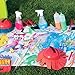 16 Piece Large Flat Tip Paint Brushes Hog Bristle Tempera and Artist Paint Brushes for Kids with Short Stubby Plastic Handle-Assorted Colors