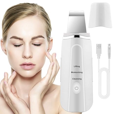 Lalafancy Ultraschall Gesichts Haut Reiniger Gerät Skin Scrubbe Poren Reiniger Instrument Gesichts Exfoliator Reinigungs USB 