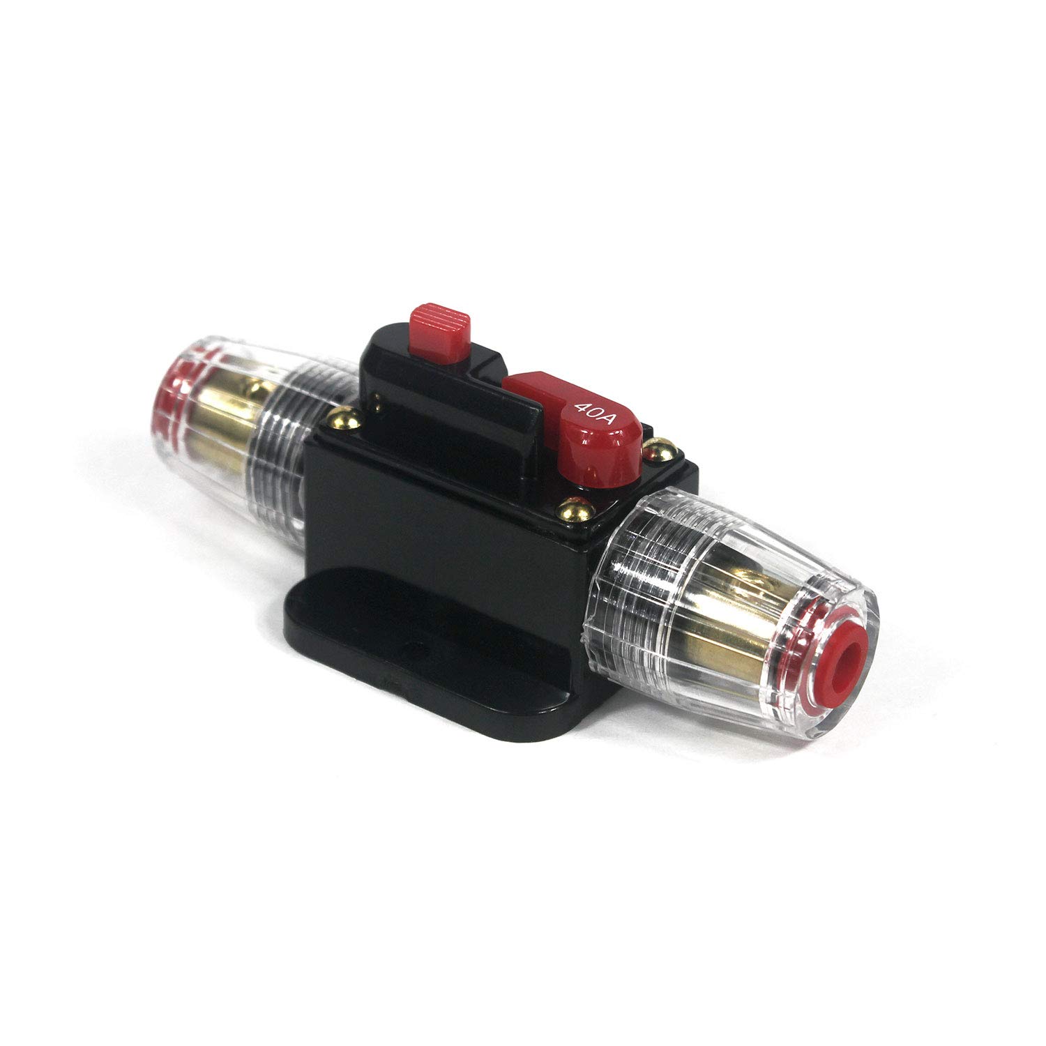 Switian 40A DC Circuit Breaker 12V-24V, Manual Reset Fuse Holder for Solar System, Inverter, Car Audio Protection