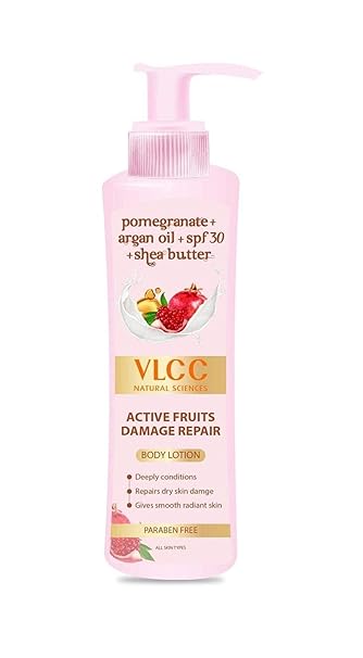 VLCC Active Fruits Damage Repair Body Lotion SPF 30 | PA+++, 400 ml (Buy 1 Get 1 Free)