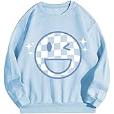 SOLY HUX Women's Crewneck Sweatshirts Pullover Graphic Long Sleeve Shirts Aesthetic Fall Clothes