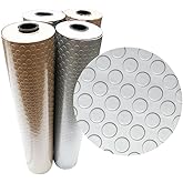 Rubber-Cal Coin Grip Metallic PVC Flooring