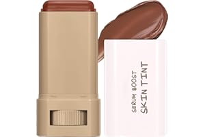 TIRDET Tinted Moisturizer Stick Serum for Boost Skin Tint, Multiuse Solid Tinted Moisturizing Foundation Stick, Natural Makeup, Solid Beauty Balm for Foundation and Contour Concealer