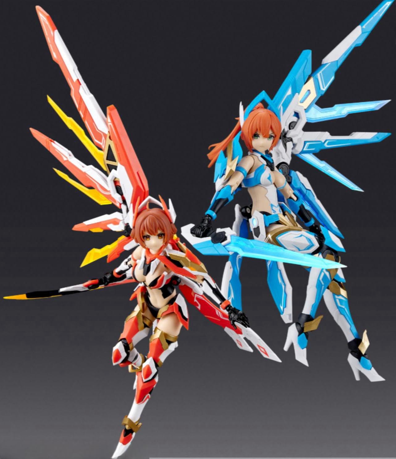 HiPlay Jianghunji Plastic Assemble Model Kits: Eastern Wu's Da Qiao & Xiao Qiao Biyi Bird Anime Style 1:12 Scale Collectible Action Figures MG-10