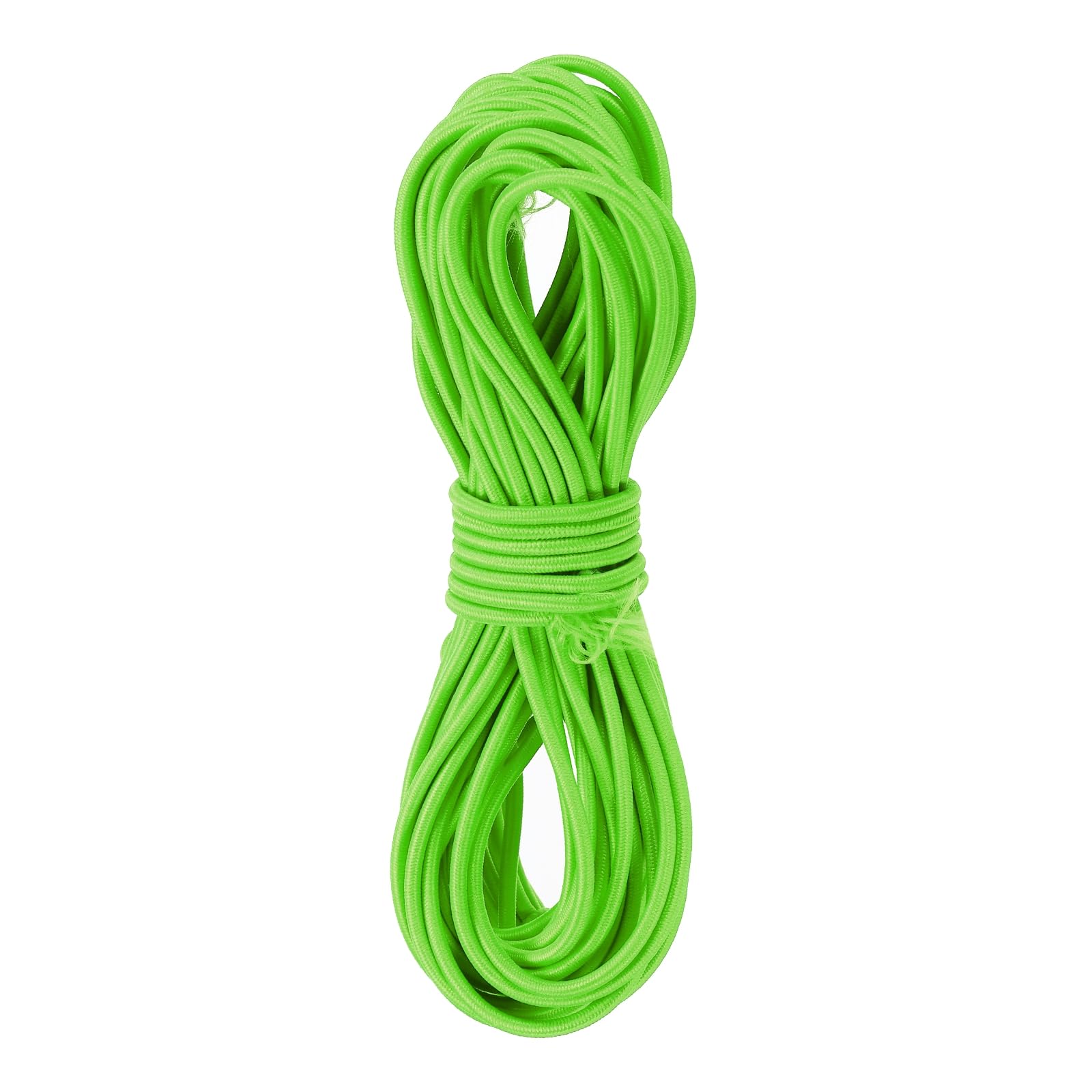 Rebower Elastic Cord Stretch String Heavy Rope 2.8mm 11 Yards Long Rubber Rope [for Sewing, Camping, DIY Craft, Bead Necklaces, Outdoor] - Fluorescent Green