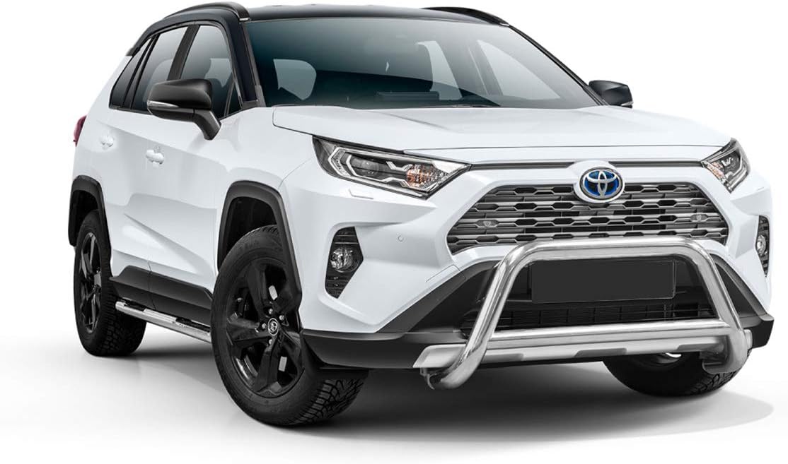 Toyota Rav-4 2018 Onwards Chrome Front Protection Bar with Crossbars