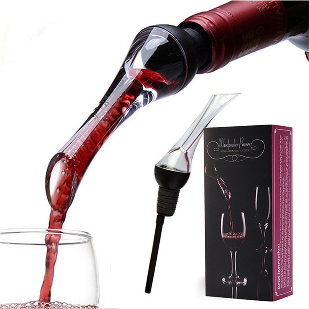 iRoundy Weinbelüfter,Wein Ausgießer, für rote und weiße Weine-Dekantieren mit Eleganz und Einfachheit