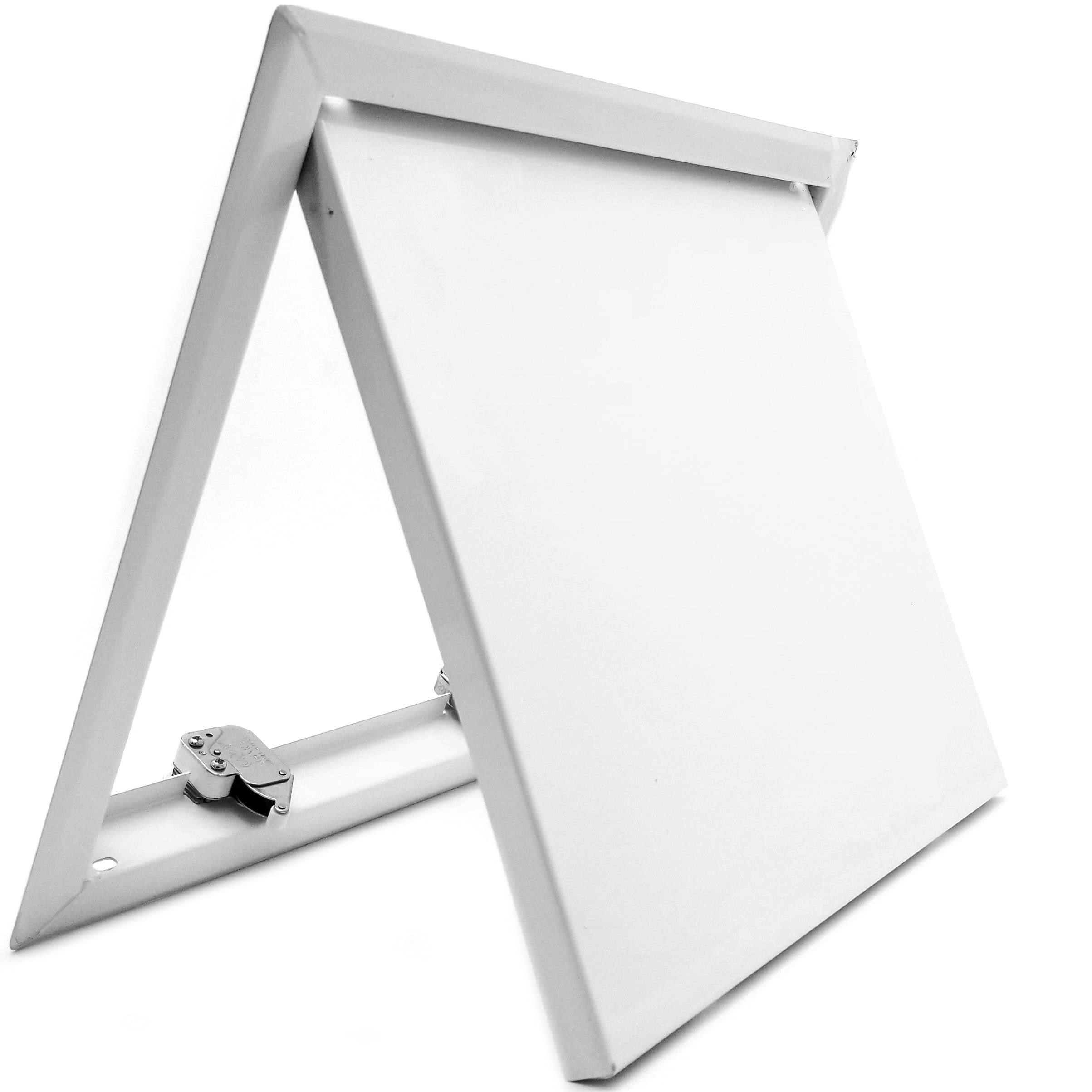 Photo 1 of 10" X 10" Universal Aluminum Access Panel Door for Wall/Ceiling Application (Push-Lock) with Solid Frame - [Outer Dimensions: 11" Width X 11" Height]
