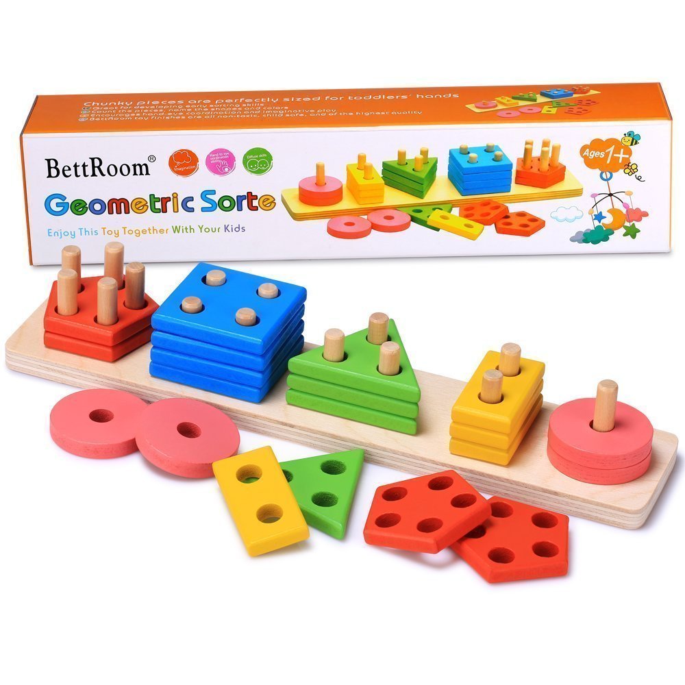 BettRoom Wooden Educational Preschool Toddler Toys for 1 2