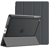 JETech Case for iPad 2 3 4 (2012/2011 Model), Not for iPad Air or iPad Air 2, Smart Cover with Auto Sleep/Wake (Dark Grey)