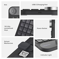 HUION Keydial Mini Bluetooth Programmable Keypad