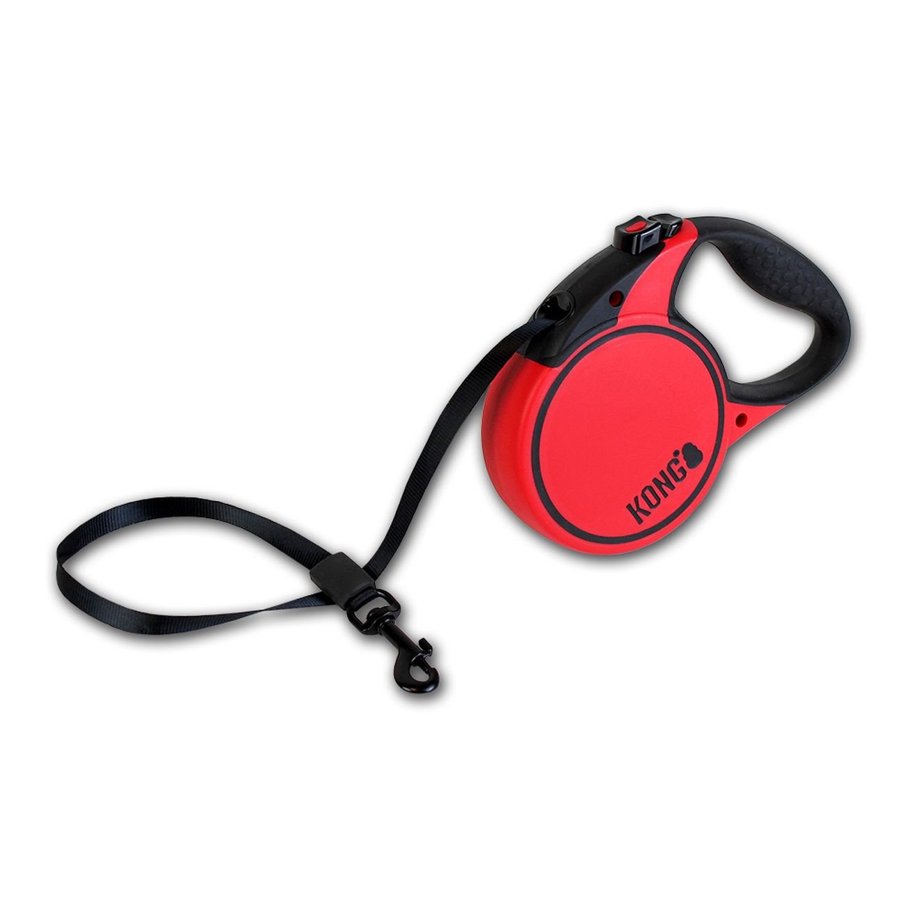 KONG Terrain Retractable Dog Leash Tape, 5 m, Small, Red