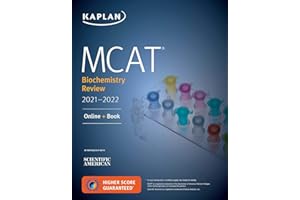 MCAT Biochemistry Review 2021-2022: Online + Book (Kaplan Test Prep)