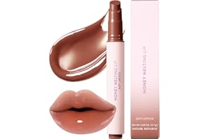 Nature Republic HONEY MELTING LIP (20 ROSE BROWN) SOFT LIP STICK, Hydrating Gloss, Moisturizing balms, Sheer tint, Shine & Nude, Glowy Finish, korean make up, Stocking Stuffers