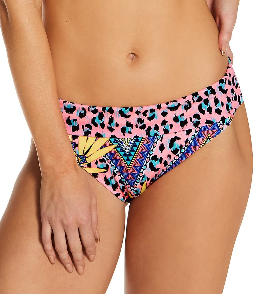 Cala Fiesta Fold-Over Bikini Bottom - Multi - Large