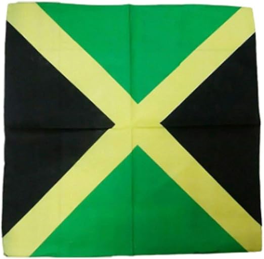 Jamaican flag bandana Jamaica Negril Montego Bay bandanna