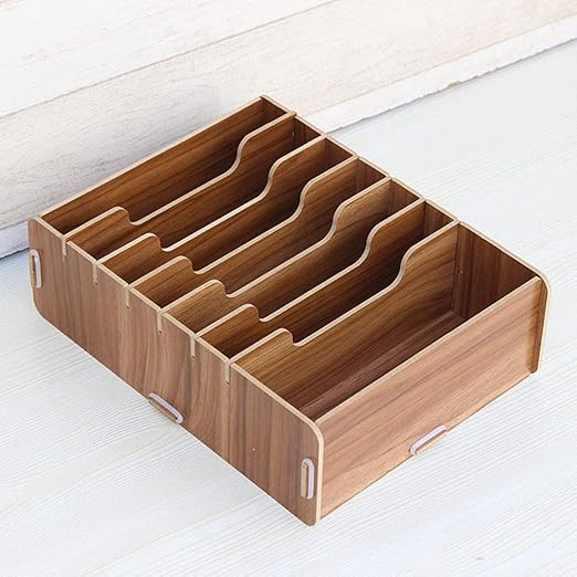 Amazon Com Diy Wooden Desktop Storage Box Paper Money