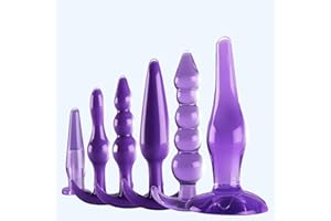 L1x- Purple 6 Purple Silicone Trainer Kit Male Exercise Plug Kit of Different Specifications, Giving You a Variety of Choices