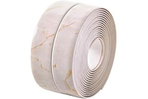 Homankit Caulk Strip for Bathtub Self Adhesive Waterproof Tape for Kitchen Bathroom Shower Floor and Wall Sealing, 2" x 102"