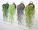 MOTINA Handmade Woven Hanging Basket Natural Wicker Handed Storage Basket for Home Garden Wedding Wall Decorations