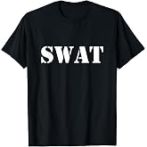 SWAT Team Fun Police Costume for Adults and Kids T-Shirt