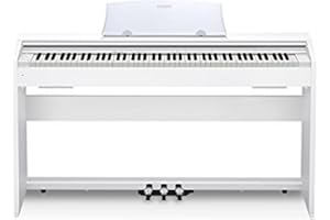 Casio Privia PX-770 – 88-Key Weighted Console Digital Piano | Tri-Sensor II Scaled Hammer Action Keys | AiR Sound Source, 19 Tones, Concert Play, 16W Stereo Speakers, USB-MIDI | Elegant White Cabinet