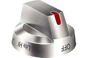 EIOLWJIEO DG64-00473A for Samsung Stove Knobs Replacement, Top Burner Control Knob for Samsung Gas Range Stove Oven, Fits Stove Number NX58H5600SS NX58J7750SS NX58M6850SS NX58H5650WS, 1 Pack