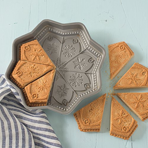 Nordic Ware Sweet Snowflakes Shortbread Pan, Silver - //coolthings.us