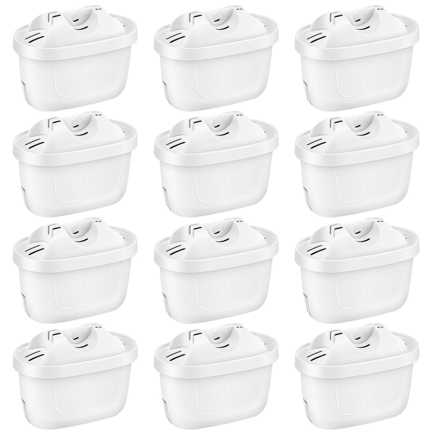 12 Pack of Water Filter Cartridges Compatible with Brita Maxtra+, Brita Style, Mavea Elemaris XL Water Tank