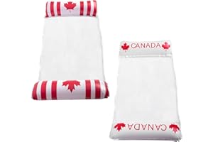 2 Pack Canada (Canadian) Themed Adult Inflatable, Portable Pool Hammock Floatie/Lounger – Floating Water Chair for Swimming P