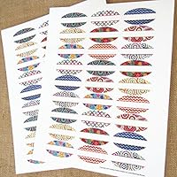 54 Kaleidoscope Oval Poly Weatherproof Essential Oil Bottle Labels By Rivertree Life