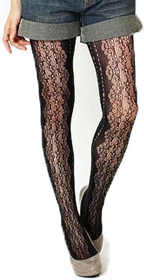 Amazon Goldjapan ゴールドジャパン 大きいサイズ レディース デザイン柄ラッセルタイツ 靴下 Drop 14leg 004 F 3l 6l ブラック タイツ 通販